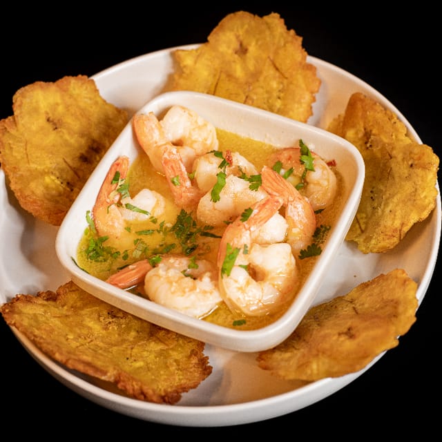 Shrimp Sautéed with Garlic.