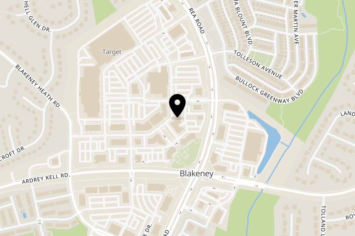 Map showing the location of Pio Pio Chicken Blakeney on 9816 - A Rea Rd in Charlotte